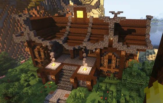 Viking Jarl House - Medieval Minecraft Build Minecraft schematic