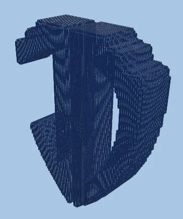 JDCorp Shield Logo Minecraft schematic preview