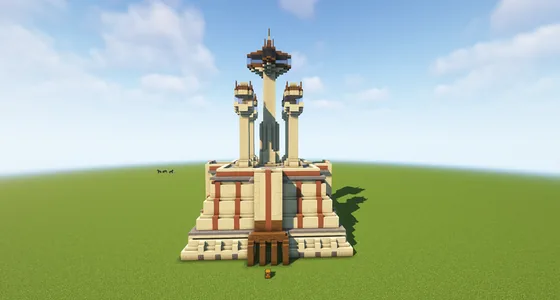 Jedi Temple Survival House Minecraft schematic