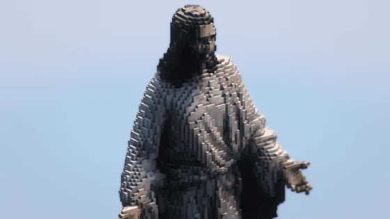 Jesus Statue Build Minecraft schematic