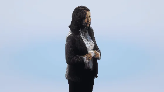 Kamala Harris Statue Minecraft schematic