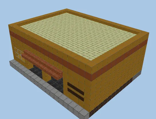 Kaufman Cabs Taxi Service Replica Minecraft schematic preview