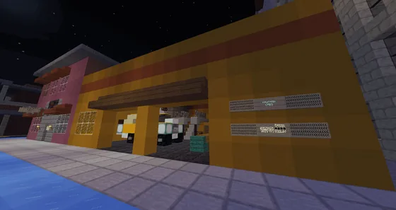 Kaufman Cabs Taxi Service Replica Minecraft schematic