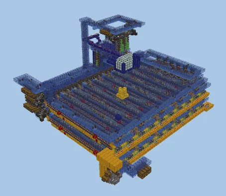 Kelp and Fuel Farm Minecraft schematic preview
