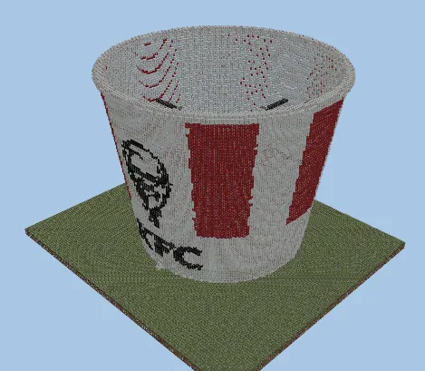 KFC Style Decorated Chicken Farm Minecraft schematic