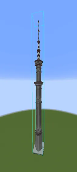 Koktobe TV Tower Almaty Minecraft schematic