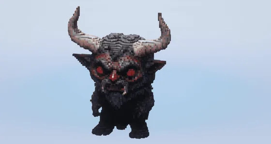 Krampus Christmas Decoration Minecraft schematic