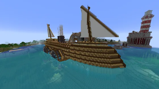 Large City Ship Minecraft schematic