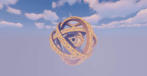Large Eye of God Decorative Build Minecraft schematic