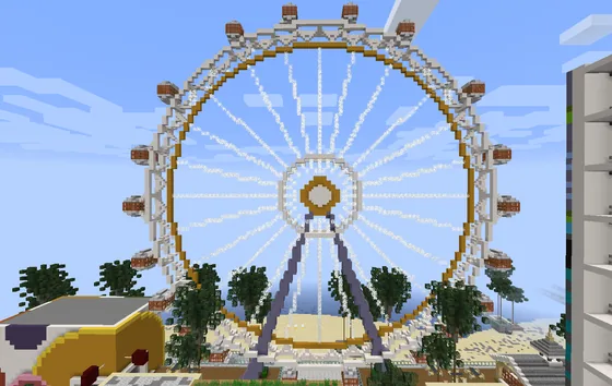 Large Ferris Wheel Minecraft schematic