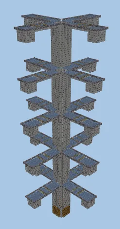 Large Iron Farm Minecraft schematic preview