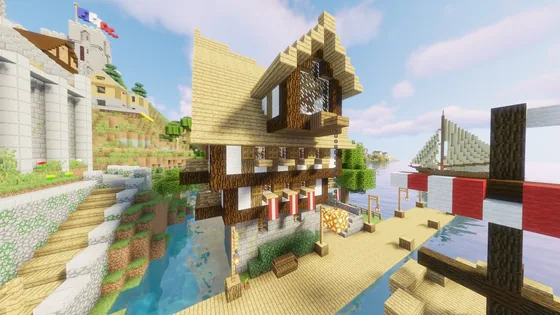 Large Medieval Fantasy House Minecraft schematic