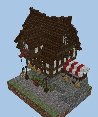Large Medieval Fantasy House Minecraft schematic
