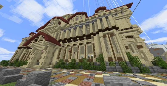 Large Minecraft Town Hall Building Minecraft schematic