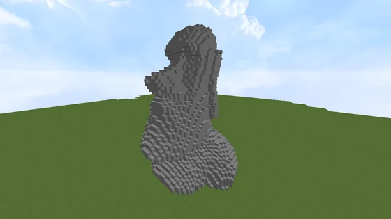 Large Moai Statue Minecraft schematic