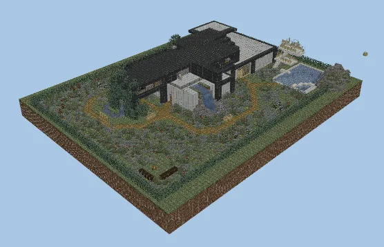 Large Modern Minecraft House Minecraft schematic