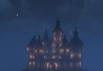 Large Mountain Castle Structure Minecraft schematic