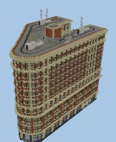 Large NYC Style Apartment Building Minecraft schematic