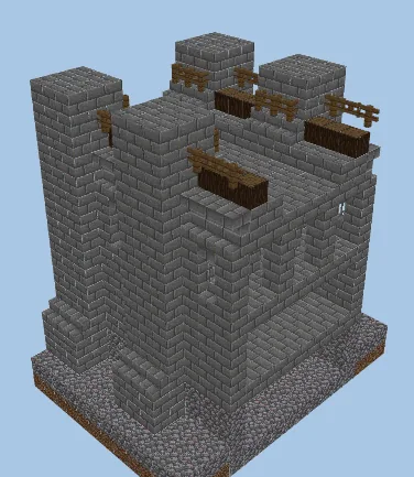 Leniland Fortress Wall Section Minecraft schematic preview