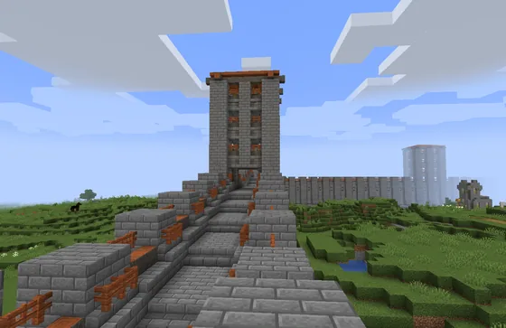 Leniland NewWorld Middle Tower Minecraft schematic