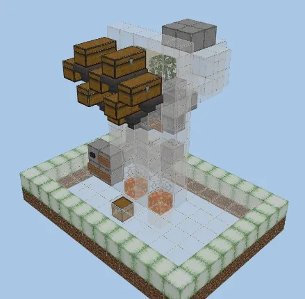 Lepisma XP Farm Minecraft schematic