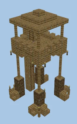 Level 1 Medieval Guard Tower Minecraft schematic preview
