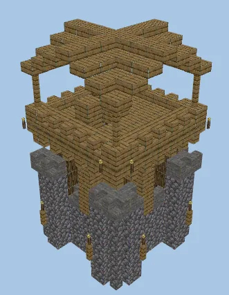 Level 3 Guard Tower Minecraft schematic preview