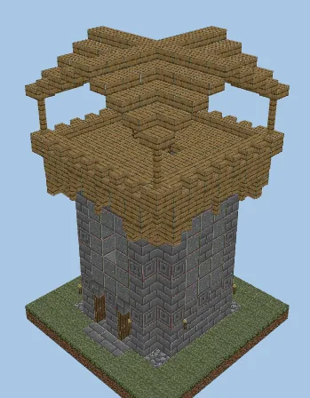 Level 5 Guard Tower Minecraft schematic preview