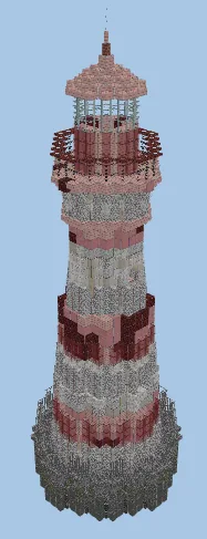 Coastal Lighthouse Build Minecraft schematic preview