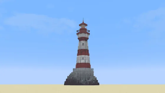 Coastal Lighthouse Build Minecraft schematic