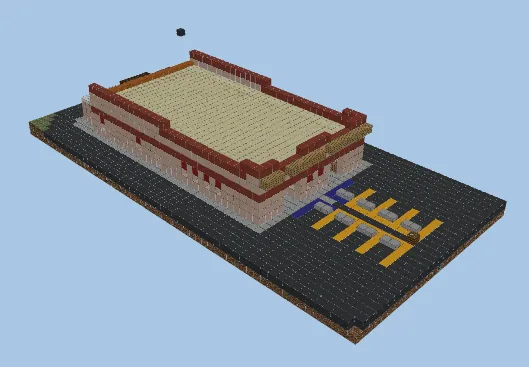 Los Pollos Hermanos Restaurant Replica Minecraft schematic preview