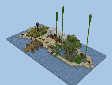 Lost Island Oasis Minecraft schematic preview