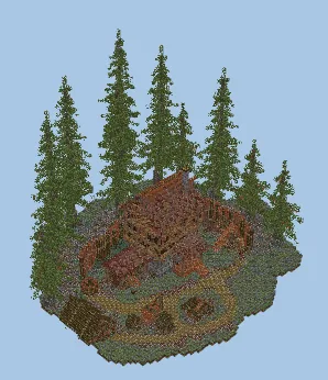 Lumberhold Wooden House Minecraft schematic preview