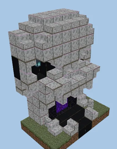 Macabre Skull Structure Minecraft schematic