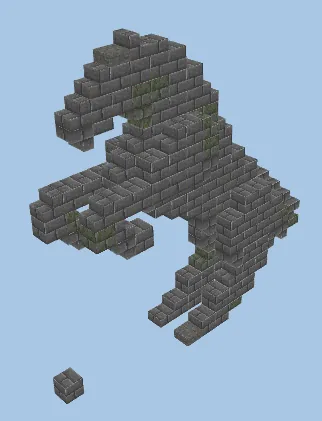 Majestic Horse Monument Minecraft schematic
