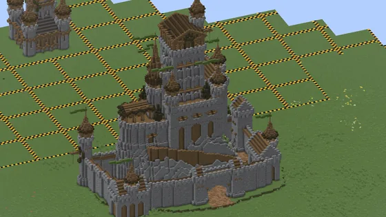 Majestic Mountain Medieval Castle Minecraft schematic
