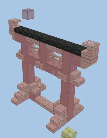 Mangrove Torii Gate Minecraft schematic