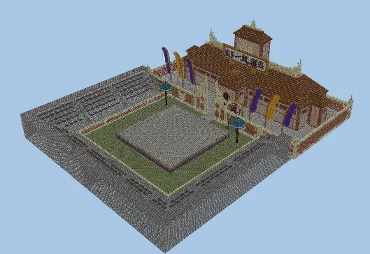 Martial Arts Tournament Arena Dragon Ball Minecraft schematic preview