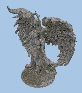 Massive Angel Statue Minecraft schematic preview