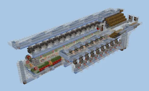 Massive Bamboo Farm With Auto Crafter Minecraft schematic preview