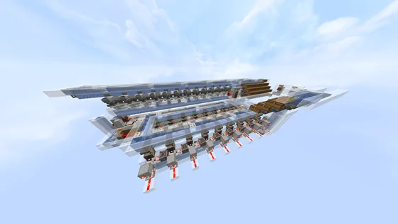 Massive Bamboo Farm With Auto Crafter Minecraft schematic