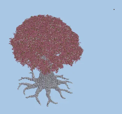 Massive Custom Cherry Blossom Tree Build Minecraft schematic