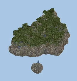 Massive Floating Island Structure Minecraft schematic