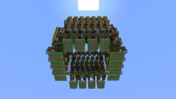 Massive Iron Farm Design Minecraft schematic