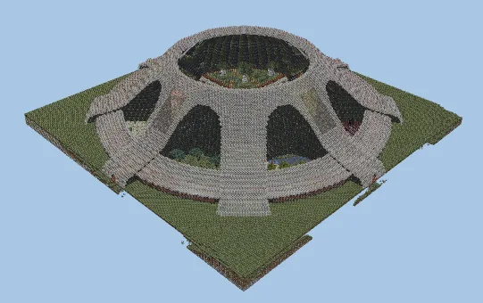 Massive Item Storage Mega Base Minecraft schematic