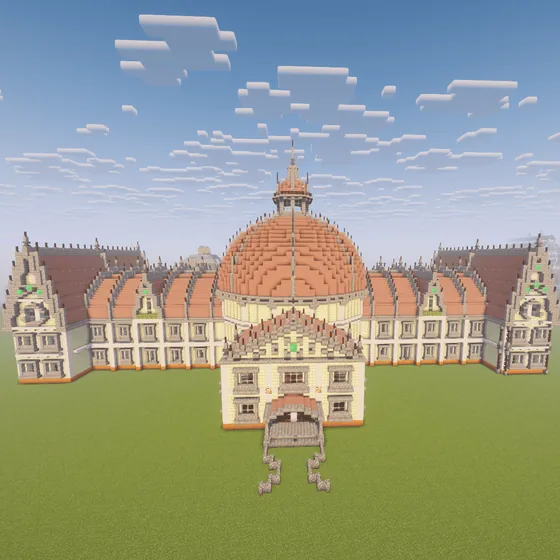 Massive Library Structure Minecraft schematic