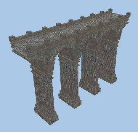 Massive Minecraft Bridge Minecraft schematic preview