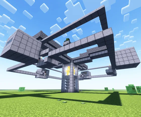 Massive Villager Iron Farm Minecraft schematic