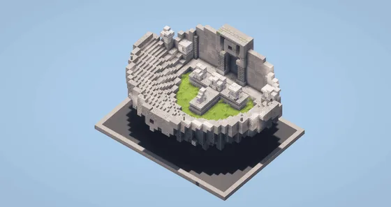 Mayan Amphitheater Minecraft schematic