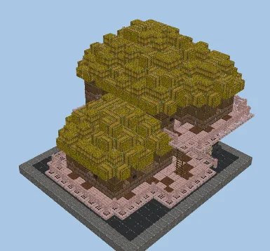Mayan Treehouses Scale 1-10 Minecraft schematic preview